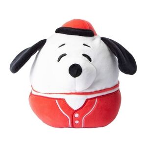 Squishmallows 8" Peanuts Snoopy in Baseball Uniform